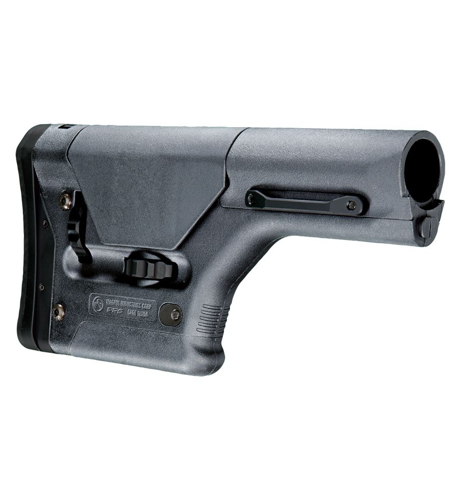 MAG308-GRY : PRS® Precision-Adjustable Stock - AR10/SR25 (7.62x51) Model - Stealth Gray
